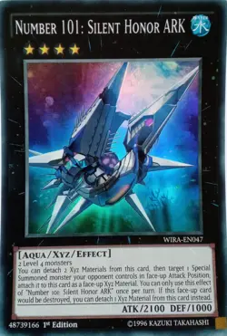 WIRA-EN047 NUMBER 101: SILENT HONOR ARK SUPER RARE 1ST EDITION YuGiOh CARD - Image 1