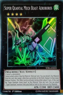 WIRA-EN035 SUPER QUANTAL MECH BEAST AEROBOROS SUPER RARE 1ST EDITION YuGiOh CARD - Image 1