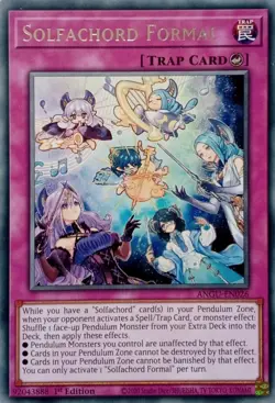 ANGU-EN026 SOLFACHORD FORMAL RARE 1ST EDITION YuGiOh CARD - Image 1