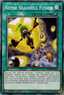 SDSH-EN025 NEPHE SHADDOLL FUSION COMMON 1ST EDITION YuGiOh CARD - Image 1