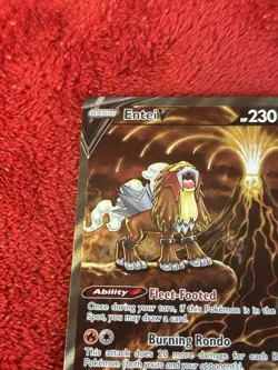 Entei V GG36/GG70 Crown Zenith: Galarian Gallery Holo Pokemon Card Nm- - Image 2