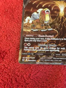Entei V GG36/GG70 Crown Zenith: Galarian Gallery Holo Pokemon Card Nm- - Image 3
