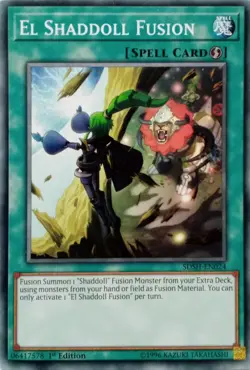 SDSH-EN024 EL SHADDOLL FUSION COMMON 1ST EDITION YuGiOh CARD - Image 1