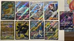 Pokemon Trading Card Lot 9 Rare SR Cards Including Nidoking and Zekrom - Image 1