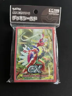 Koraidon SEALED Card Sleeves Deck Shield 64 Pokemon Center Japan Import - Image 1