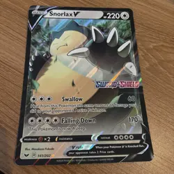 Pokemon Jumbo Promo Card Snorlax V Excellent Condition - Image 1
