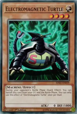 SDSH-EN019 ELECTROMAGNETIC TURTLE COMMON 1ST EDITION YuGiOh CARD - Image 1
