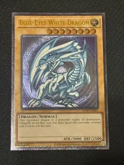 Blue Eyes White Dragon OP28-EN001 Ultimate Rare Yu-Gi-Oh Card English - Image 1
