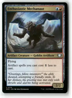 Enthusiastic Mechanaut Commander: Edge of Eternities MAGIC MTG NM - Image 1