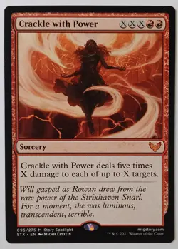 MTG Crackle with Power (95/447) Strixhaven School of Mages LP - Image 1