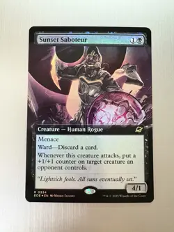 Sunset Saboteur - 334 - MTG: Edge of Eternities - Extended Art - Rare - FOIL - Image 1
