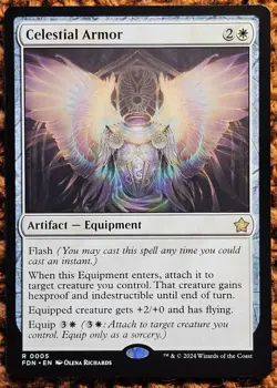 ✨Celestial Armor✨ MTG | Foundations | NM/M | R 0005 - Image 1