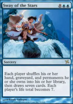 1x Sway of the Stars Heavy Play, English Betrayers of Kamigawa MTG Magic - Image 1