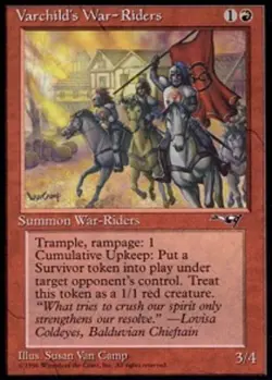 1x Varchild's War-Riders Heavy Play, English Alliances MTG Magic - Image 1