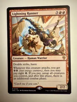 Lightning Runner - Aetherdrift Commander (DRC) - (Near Mint NM) MTG Magic - Image 1
