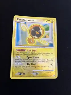 Fan Rotom RT1 LP Reverse Holo Rare Cracked Ice Shatter Pokemon Cards Vintage - Image 1