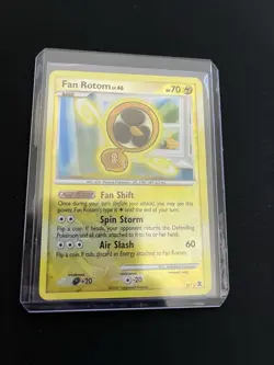 Fan Rotom RT1 LP Reverse Holo Rare Cracked Ice Shatter Pokemon Cards Vintage - Image 5