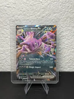 Team Rocket's Nidoking ex Pokemon Destined Rivals 119/182 Double Rare NM - Image 1