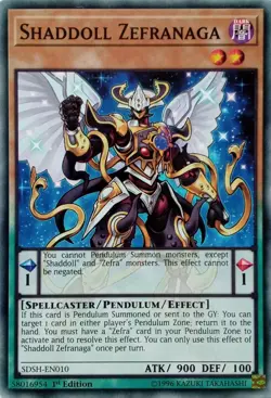 SDSH-EN010 SHADDOLL ZEFRANAGA COMMON 1ST EDITION YuGiOh CARD - Image 1