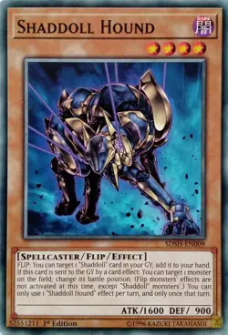SDSH-EN009 SHADDOLL HOUND COMMON 1ST EDITION YuGiOh CARD - Image 1