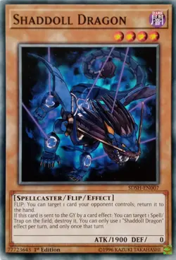 SDSH-EN007 SHADDOLL DRAGON COMMON 1ST EDITION YuGiOh CARD - Image 1