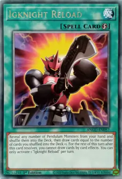 ANGU-EN057 IGKNIGHT RELOAD RARE 1ST EDITION YuGiOh CARD - Image 1