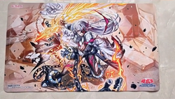 WVICM Dogmatika Fleurdelis, the Knighted Playmat TCG CCG Trading Card Game Mat - Image 1