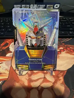 Gundam Card Game GCG - Resource (Gundam RX-78-2) - R-002 C++ - Alternate Art - 1 - Image 1