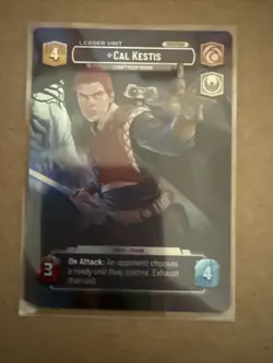 Star Wars: Unlimited LOF Showcase Cal Kestis Collectible Card No. 1019 - Image 2