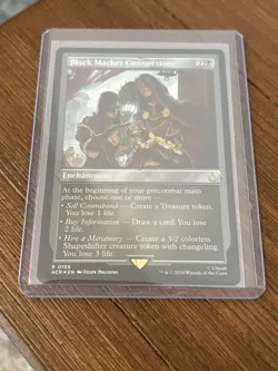 MTG English Magic Card FOIL ETCHED NM BLACK MARKET CONNECTIONS, Assassin's Creed - Image 1