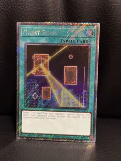 Night Beam RA04-EN182 Platinum Secret Rare 1st Edition Yugioh - Image 1