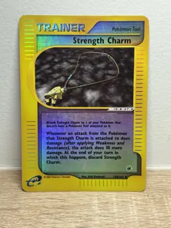Strength Charm 150/165 Expedition E Reader Series Set Reverse Holo Pokemon Card - Image 1