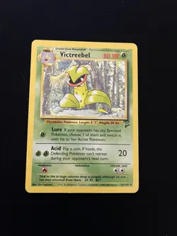 Victreebel 32/130 EXC Non Holo Rare Base Set 2 Pokemon Card Vintage 1999 WOTC 2 - Image 1