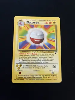 Electrode 25/130 EXC Non Holo Rare Base Set 2 Pokemon Card Vintage 1999 WOTC 2 - Image 1