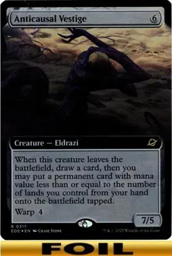 1x - Anticausal Vestige - FOIL EXTENDED ART - Edge of Eternities - NM MTG - Image 1