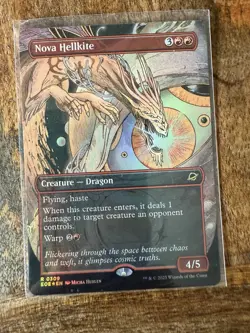 Nova Hellkite - Borderless alt art - MTG - Edge Of Eternities - magic - NM - Image 1