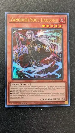 Vanquish Soul Jiaolong - AGOV-EN018 - Ultra Rare - 1st Edition NM YuGiOh! Age o - Image 1