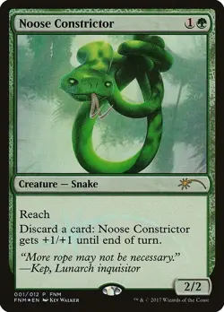 3x FOIL Noose Constrictor - FNM Promos - NM - German - MTG - Image 3