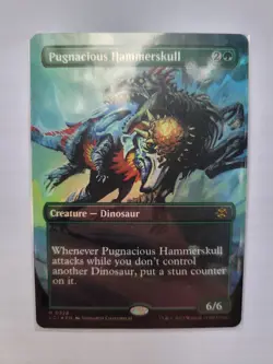 Pugnacious Hammerskull Borderless Foil - Ixalan LCI -NM Mtg - Image 1