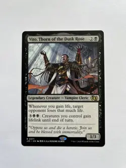 Vito, Thorn of the Dusk Rose NM (Anime) Foundations Jumpstart Regular MTG - Image 1