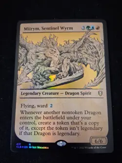 Foil Showcase Miirym, Sentinel Wyrm Commander Legends Baldur's Gate MTG CLB - Image 1