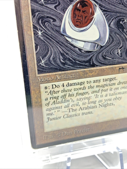 ARABIAN NIGHTS - Aladdin's Ring - Played MTG Magic the Gathering Card in Holder - Image 3