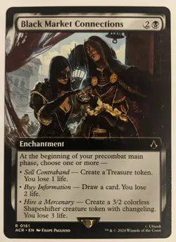 MTG English Magic Card Near Mint BLACK MARKET CONNECTIONS from Assassin's Creed - Image 1