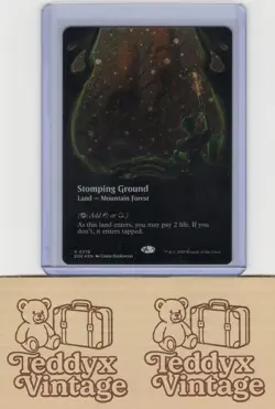 Stomping Ground | Galaxy Foil | 0378 | EOE | Borderless | NM| MTG - Image 1