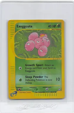 Exeggcute 76/147 - Reverse Holo - Aquapolis e-READER - WOTC Pokemon Card - MP/HP - Image 1