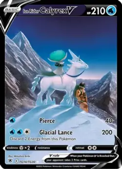 Ice Rider Calyrex V - TG14/TG30 - Trainer Gallery Ultra Rare NM, English Pokemon - Image 1