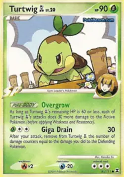 Turtwig [GL] - 85/111 - Common PL/MP, English Pokemon Rising Rivals - Image 1