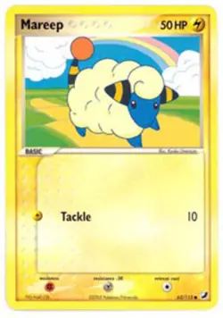 Mareep - 62/115 - Common NM, English Pokemon EX Unseen Forces - Image 1