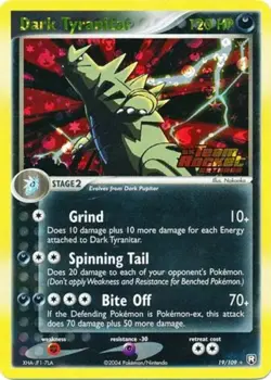 Dark Tyranitar - 19/109 - Rare - Reverse Holo LP, English Pokemon EX Team Rocket - Image 1