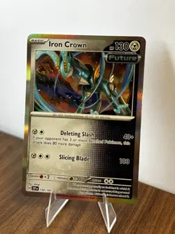 Pokemon TC Iron Crown Holo Rare (132/191) - Image 1